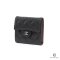 CHANEL TRIFOLD WALLET SHORT BLACK CAVIAR SHW