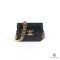 CHANEL WALLET WITH STRAP SHORT BLACK CAVIAR GHW