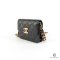 CHANEL WALLET WITH STRAP SHORT BLACK CAVIAR GHW