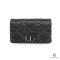 DIOR CARO POUCH WITH STRAP 8_ BLACK LAMB BHW