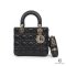 DIOR LADY SMALL BLACK CALF GHW