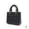 DIOR LADY SMALL BLACK CALF GHW