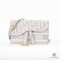 DIOR SADDLE BELT BAG 20 WHITE GREY OBLIQUE GHW