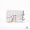 DIOR SADDLE BELT BAG 20 WHITE GREY OBLIQUE GHW