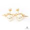 DIOR TRIBALES EARRINGS PEARL CRYTALS GHW