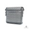 GOYARD GRAND BLEU MESSENGER MM GRAY CANVAS SHW