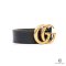 GUCCI BELT 4 CM 85 CM BLACK CALF GHW