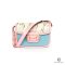 GUCCI HORSEBIT 1955 MEDIUM PINK BLUE PYTHON GHW