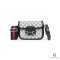 GUCCI HORSEBIT 1955 MINI BLUE NAVY GG MONOGRAM SHW