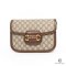 GUCCI HORSEBIT 1955 SMALL BROWN GG SUPREME MONOGRAM GHW