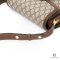 GUCCI HORSEBIT 1955 SMALL BROWN GG SUPREME MONOGRAM GHW
