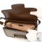 GUCCI HORSEBIT 1955 SMALL BROWN GG SUPREME MONOGRAM GHW