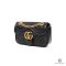 GUCCI MARMONT 22 BLACK CALF GHW