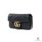 GUCCI MARMONT SUPER MINI BLACK CALF GHW