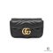 GUCCI MARMONT SUPER MINI BLACK CALF GHW