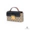 GUCCI PADLOCK BLACK BROWN GG MONOGRAM GHW