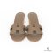 HERMES ORAN SANDALS ETOUPE