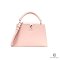 LV CAPUCINES MM PINK CALF SHW