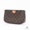 LV MULTI POCHETTE 24 BROWN MONOGRAM CANVAS GHW MICROCHIP