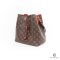 LV NEONOE MM BROWN RED MONOGRAM CANVAS GHW