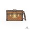 LV PETITE MALLE BROWN MONOGRAM CANVAS GHW