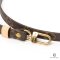 LV STRAP 110 BROWN MONOGRAM GHW