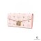 MCM LONG WALLET LONG PINK CANVAS GHW