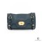 MIU MIU CERVO TURNLOCK FLAP 30CM NAVY CALF GHW