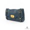 MIU MIU CERVO TURNLOCK FLAP 30CM NAVY CALF GHW