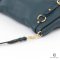 MIU MIU CERVO TURNLOCK FLAP 30CM NAVY CALF GHW