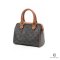 NEW CELINE BOSTON CUIR BROWN TAN CANVAS GHW