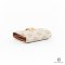 NEW CELINE TRI FOLD WALLET SHORT GREGE CANVAS GHW