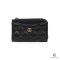 NEW CHANEL CARD HOLDER BLACK CAVIAR GHW