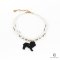 NEW DIOR CRYSTAL LION NECKLACE WHITE PEARL GHW