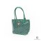 NEW GOYARD ANJOU MINI GREEN HEART RED CANVAS SHW