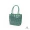 NEW GOYARD ANJOU MINI GREEN HEART RED CANVAS SHW