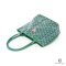 NEW GOYARD ANJOU MINI GREEN HEART RED CANVAS SHW