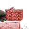 NEW GOYARD ANJOU MINI RED CANV AS SHW