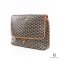 NEW GOYARD CAPETIEN MM BROWN CANVAS SHW