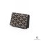 NEW GOYARD MALESHERBES CARD WALLET SHORT BLACK CANVAS