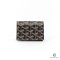 NEW GOYARD MALESHERBES CARD WALLET SHORT BLACK CANVAS