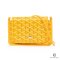 NEW GOYARD PLUMET POCKET YELLOW CANVAS SHW