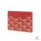 NEW GOYARD SULPICE CARDS SLOT SHORT RED CANVAS