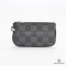 NEW LV TRIO MESSENGER 25 BLACK DAMIER GRAPHITE CANVAS SHW MICROCHIP