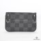 NEW LV TRIO MESSENGER 25 BLACK DAMIER GRAPHITE CANVAS SHW MICROCHIP