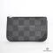 NEW LV TRIO MESSENGER 25 BLACK DAMIER GRAPHITE CANVAS SHW MICROCHIP