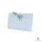 PRADA CARD SLOT SHORT LIGHT BLUE SAFFIANO SHW