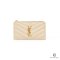 YSL CARD WITH ZIPPY BEIGE GHW