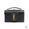 YSL ENVELOPE BLACK CHEVRON GHW