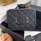 CHANEL VANITY BOX 6" BLACK CAVIAR GHW